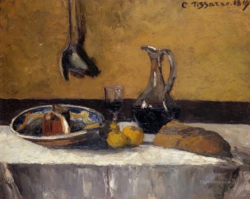  pissarro art painting - still life 1867 Camille Pissarro